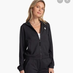 Vuori Women's Black Zip-Up Courtside Track Jacket Like NEW! - Size XS